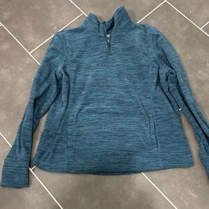 Tek Gear Women's Blue Quarter-Zip Sweater